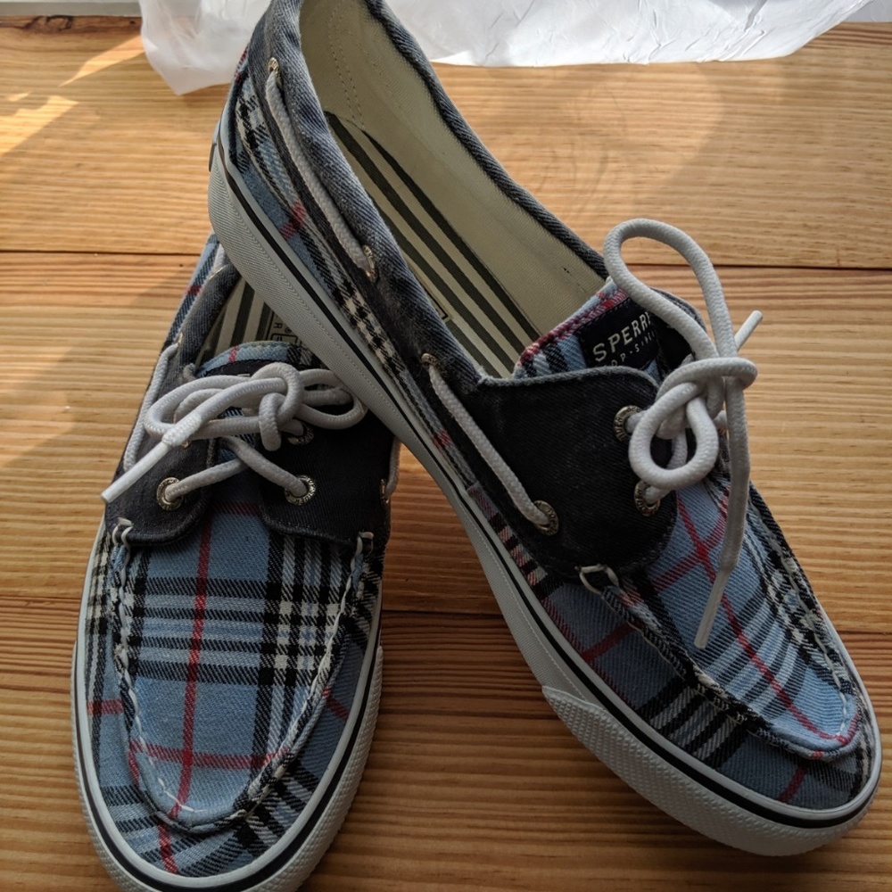 Sperry Plaid Nautical Boat Shoe
